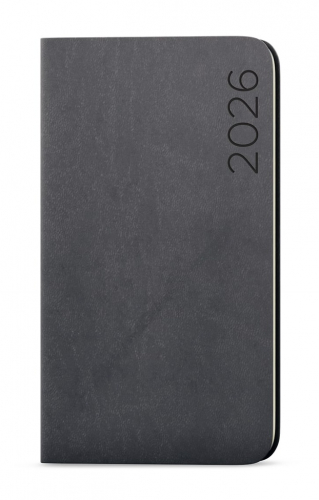 Diář NUBA - týdenní kapesní / šedá