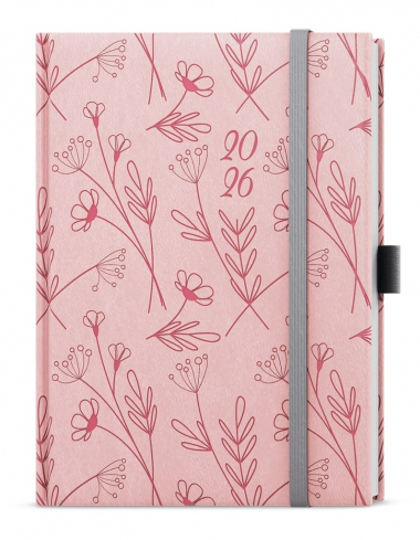 Diář VIVELA EXTRA - B6 / týdenní / kvítí