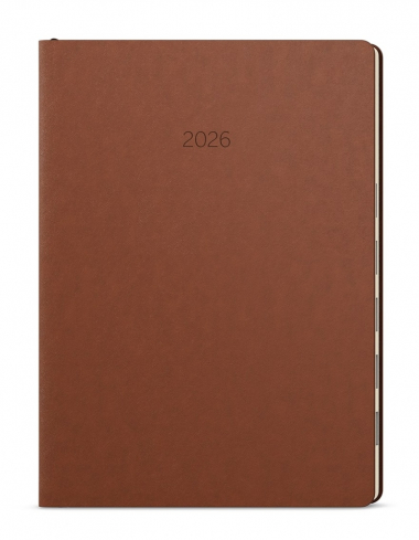 Diář MAXIM - B5 / denní / hnědá