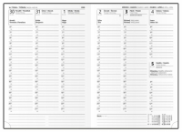 Diář VIVELLA s ražbou A5 - týdenní / červená Srdce