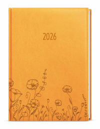 Diář VIVELLA s ražbou A5 - týdenní / okrová Louka