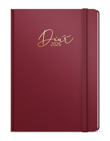 Diář LUXI - A5 / týdenní / bordó