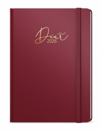 Diář LUXI - A5 / týdenní / bordó