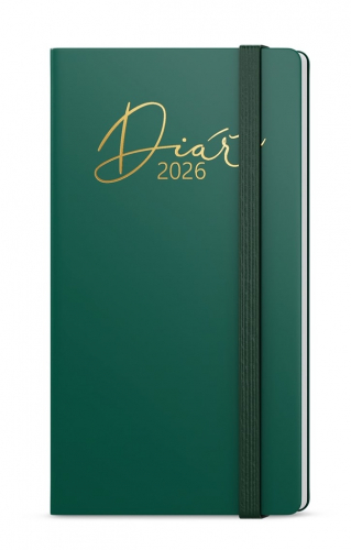 Diář LUXI - týdenní kapesní / zelená