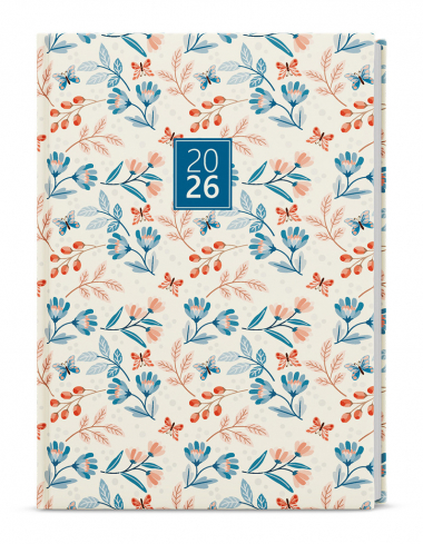 Diář LAMINO - A5 / denní / motýli