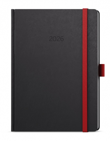 Diář NORA - A5 / denní / červená