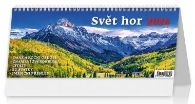 Kalendář stolní obrázkový - Svět hor / S50