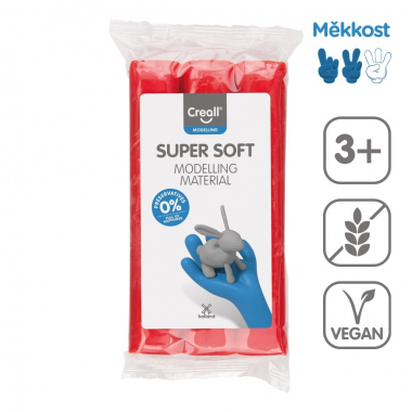 Modelovací hmota Creall Super soft - 500 g / červená