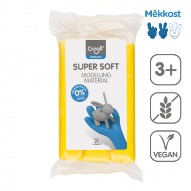 Modelovací hmota Creall Super soft - 500 g / žlutá