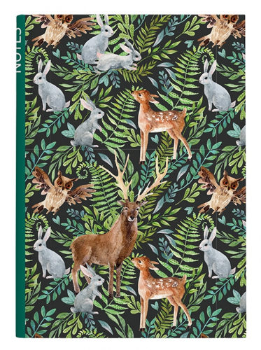 Kniha záznamní A5 - linka / 100 l / les