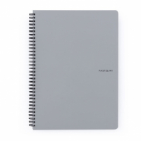 Blok kroužkový PASTELINi - A4 / linka / šedá