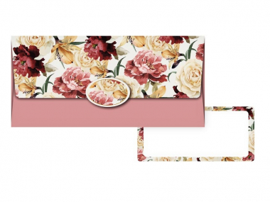 Obálka na peníze - květy