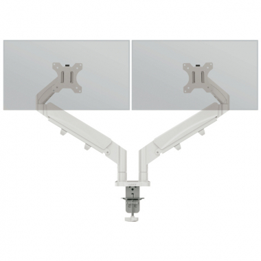 Prostorově úsporné rameno Leitz Ergo pro dva monitory