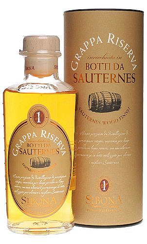 Grappa Sibona Riserva Sauternes wood  gT 44%0.50l