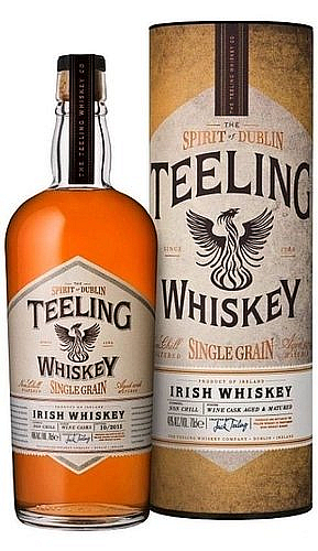 Whisky Teeling Single grain Wine v tubusu  46%0.70l