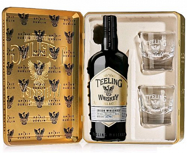 Whisky Teeling Small batch + 2sklo zlatý plech  46%0.70l