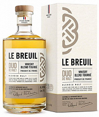 Whisky le Breuil DUO de Malt Tourbé  gB 40%0.70l