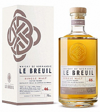 Whisky Breuil Single malt Tourbée  gB 46%0.70l