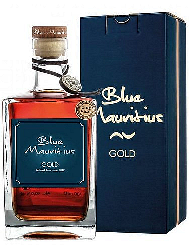 Rum Blue Mauritius GOLD v papírové krabičce  40%0.70l