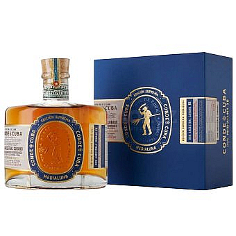 Rum Conde de Cuba MEDIALUNA v krabičce  40%0.70l