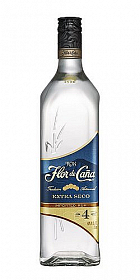 LITR Rum Flor de Cana 4y BLANCO Extra seco  40%1.00l