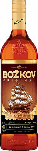 Božkov „ Tuzemský ” flavored regional spirits by Stock 37.5% vol.    1.00 l