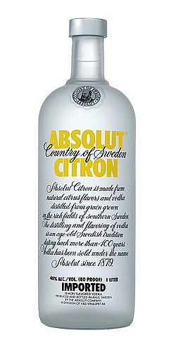 LITR Vodka Absolut Citron  40%1.00l