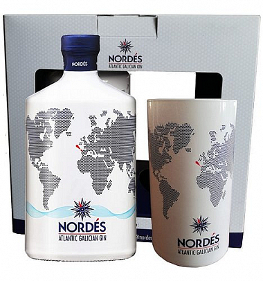 Gin Nordes + sklo  gB 40%0.70l