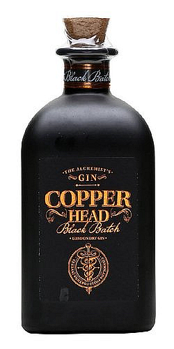 Gin Copperhead Black černá lahev  42%0.50l