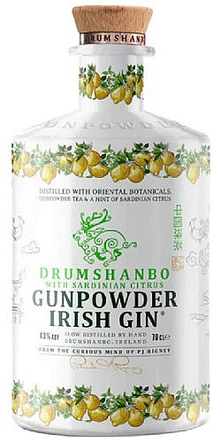 Gin Gunpowder Drumshanbo Sardinian Citrus keramika  43%0.70l