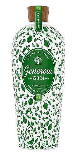 Gin Generous Organic Coriander & Combava - zelený 44%0.70l