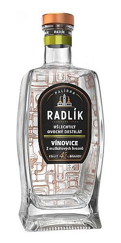 Radlík Vínovice z Muškátových hroznů  45%0.50l