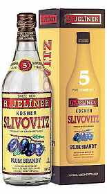 Jelínek Kosher Slivovice zlatá 5y v plechu  50%0.70l