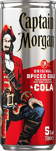 Captain Morgan Cola 0.25l plech 5%