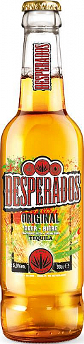 Desperados Original Beer Tequila Ochucené pivo 330ml sklo