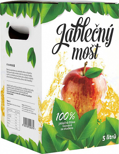 Fruta Bohemia Mošt jablečný 100% šťáva 5l BiB