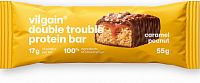 Vilgain   Double Trouble Protein Bar  Arašídy s karamelem 55g