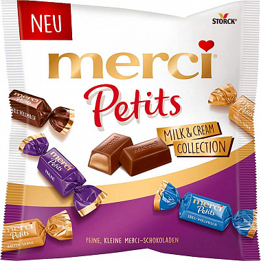 Storck Merci Petits Milk&Cream Collection bonbóny čokoládové 125g