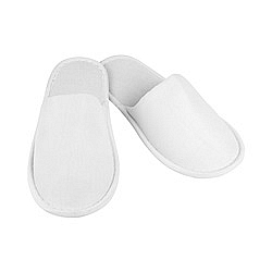 Pantofle bílé plná špička 28cm Polar Fleece