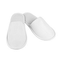 Pantofle bílé plná špička 28cm Polar Fleece