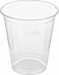 Kelímek z PET pevný čirý 300ml za bal.50ks 16bal v kartonu
