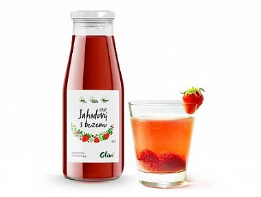 Sirup Oliví jahoda s bezem 1L