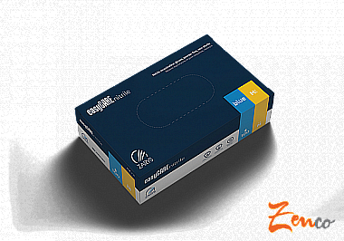 Rukavice nitril černé nepudrované XL 100 ks