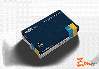 Rukavice nitril černé nepudrované XL 100 ks