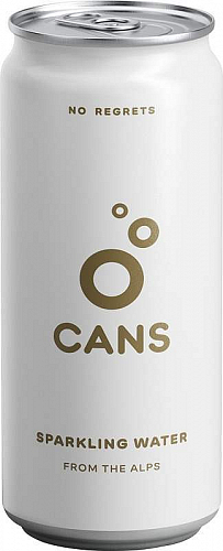 Cans Alpská voda jemně perlivá 330ml plech
