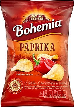 Chipsy Bohemia 60 g paprika