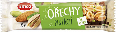 Emco Tyčinka Ořechy a pistácie 35g