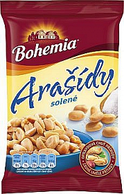 Arašídy Bohemia 100g pražené, solené