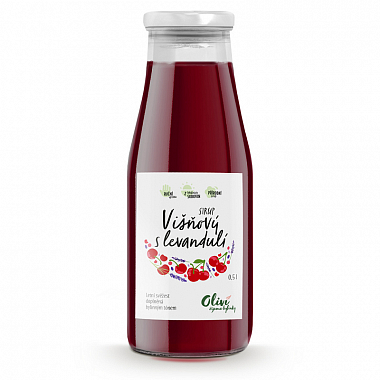 Sirup Oliví Višňový s levandulí