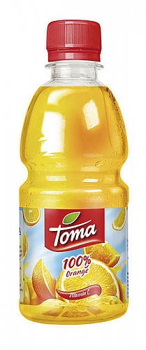 Toma pomeranč 100% 0,33l PET